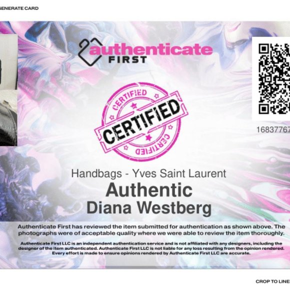 Vintage YSL Saint Laurent Black Patent Leather Croc Stitched Tribute Flat Tote - Picture 11 of 12